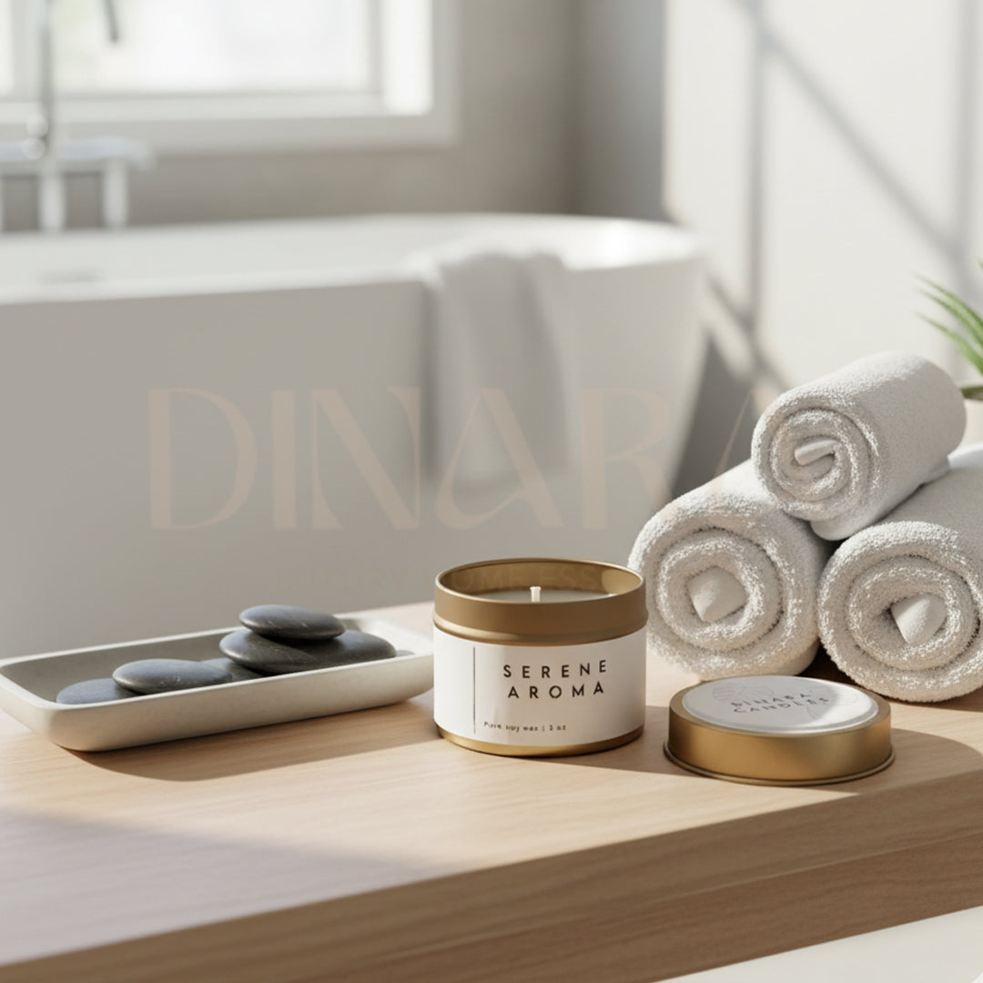 Serene Tin candles