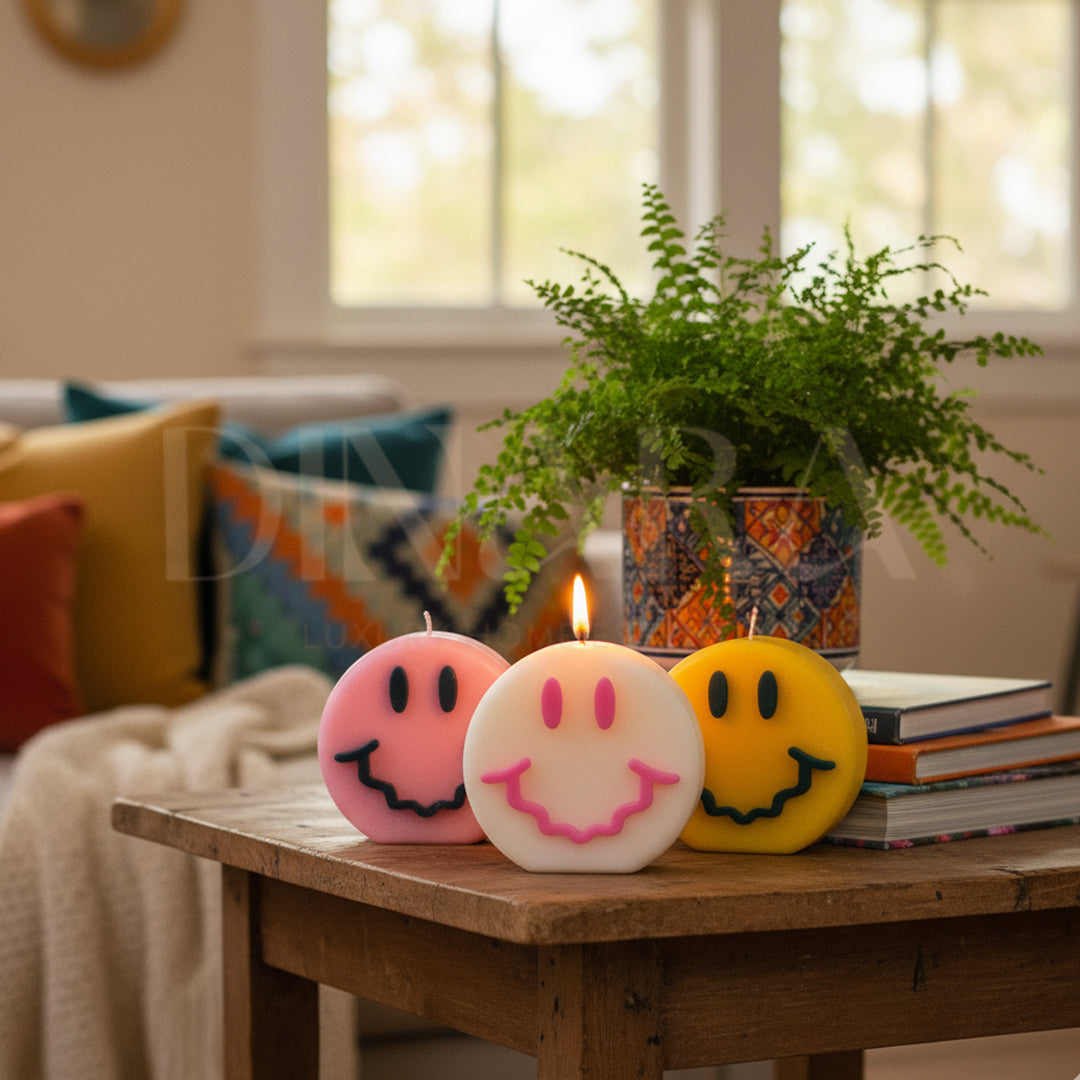Smiley Face candle