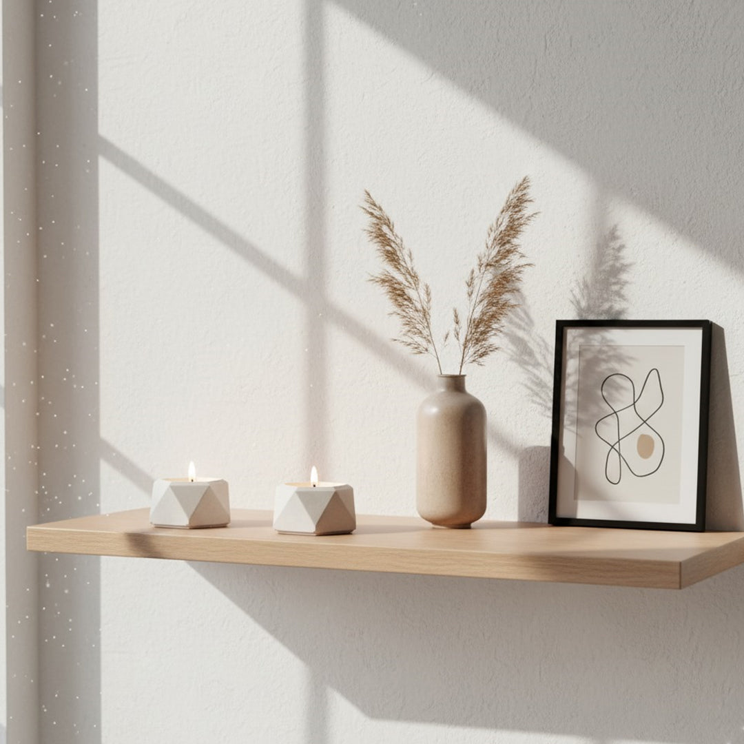 Hexagonal Concrete Candle