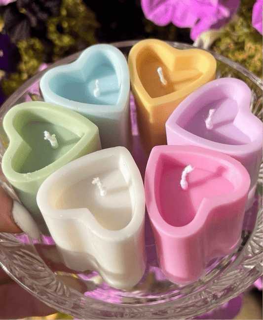 Heart Pillar Candle