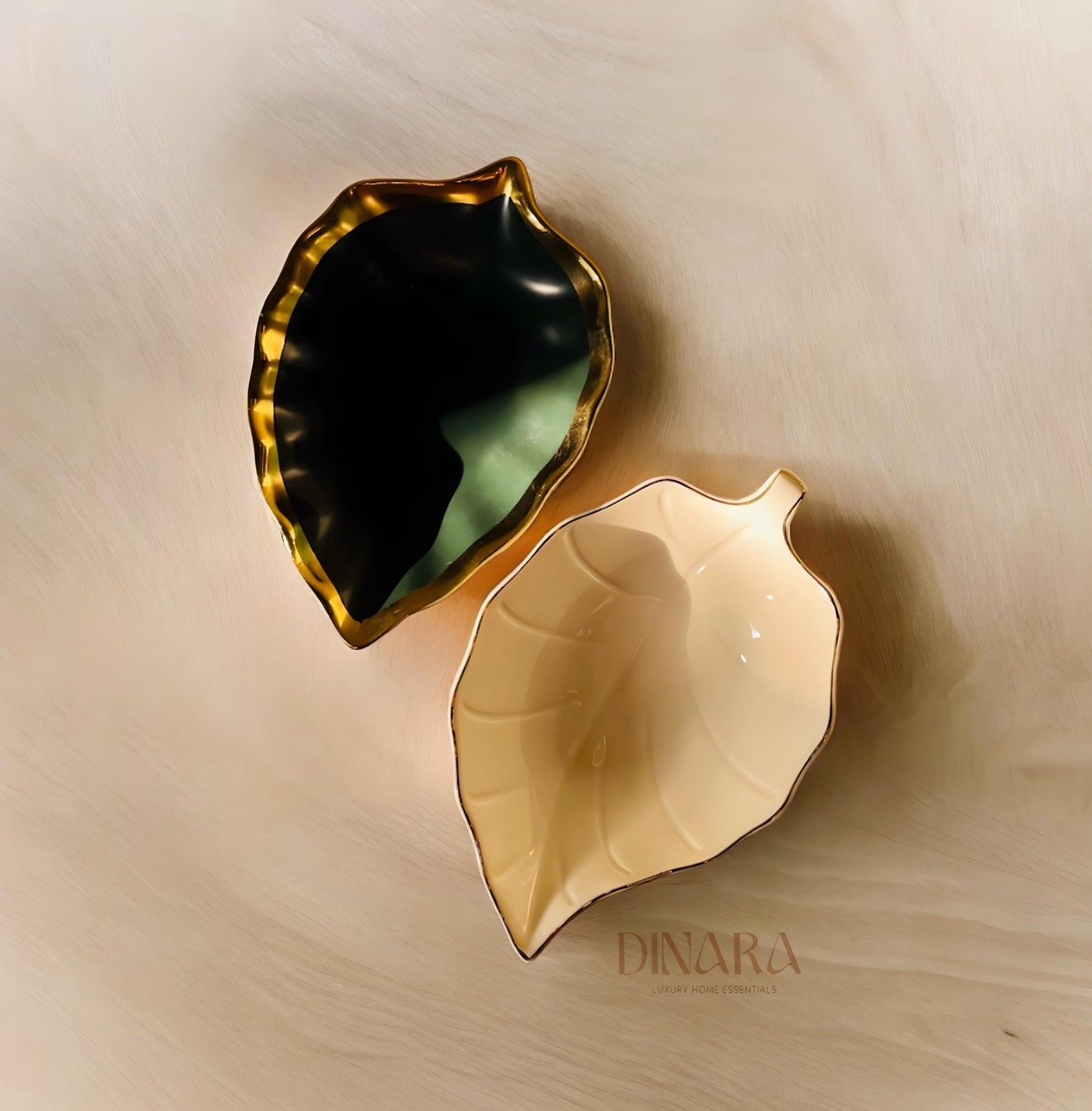 Leaf trinket trays