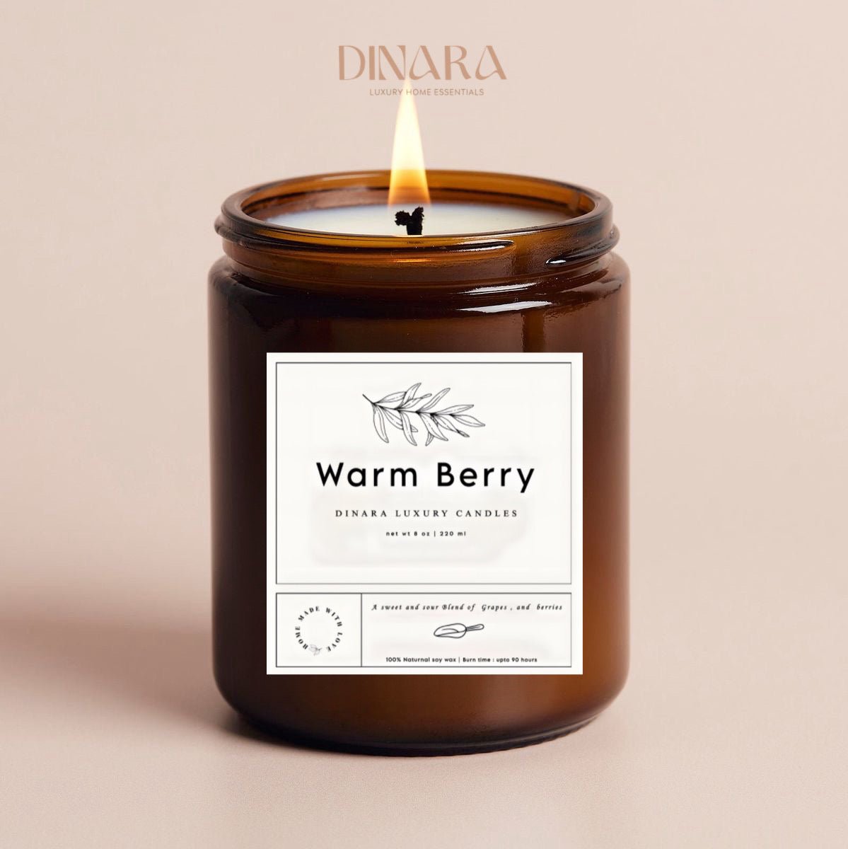 Amber jar Candles (210 ml)