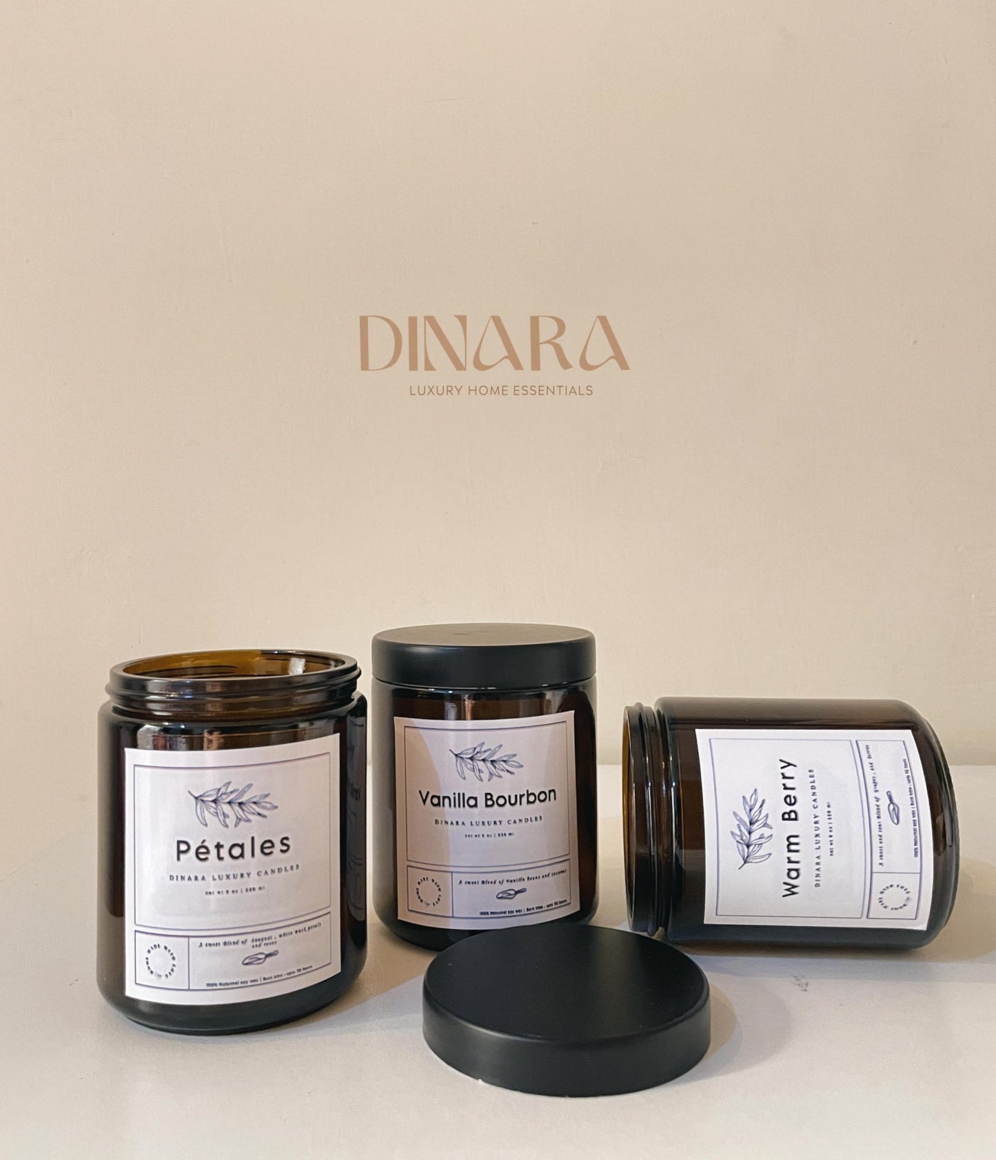 Amber jar Candles (210 ml)