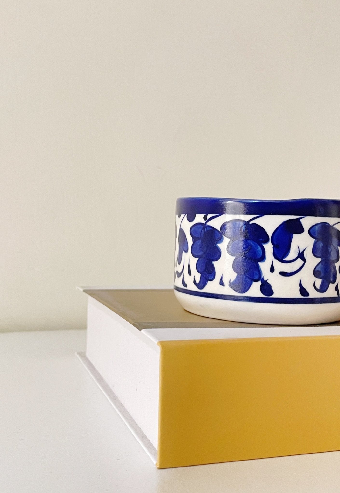 Blue Pottery Scented Candle