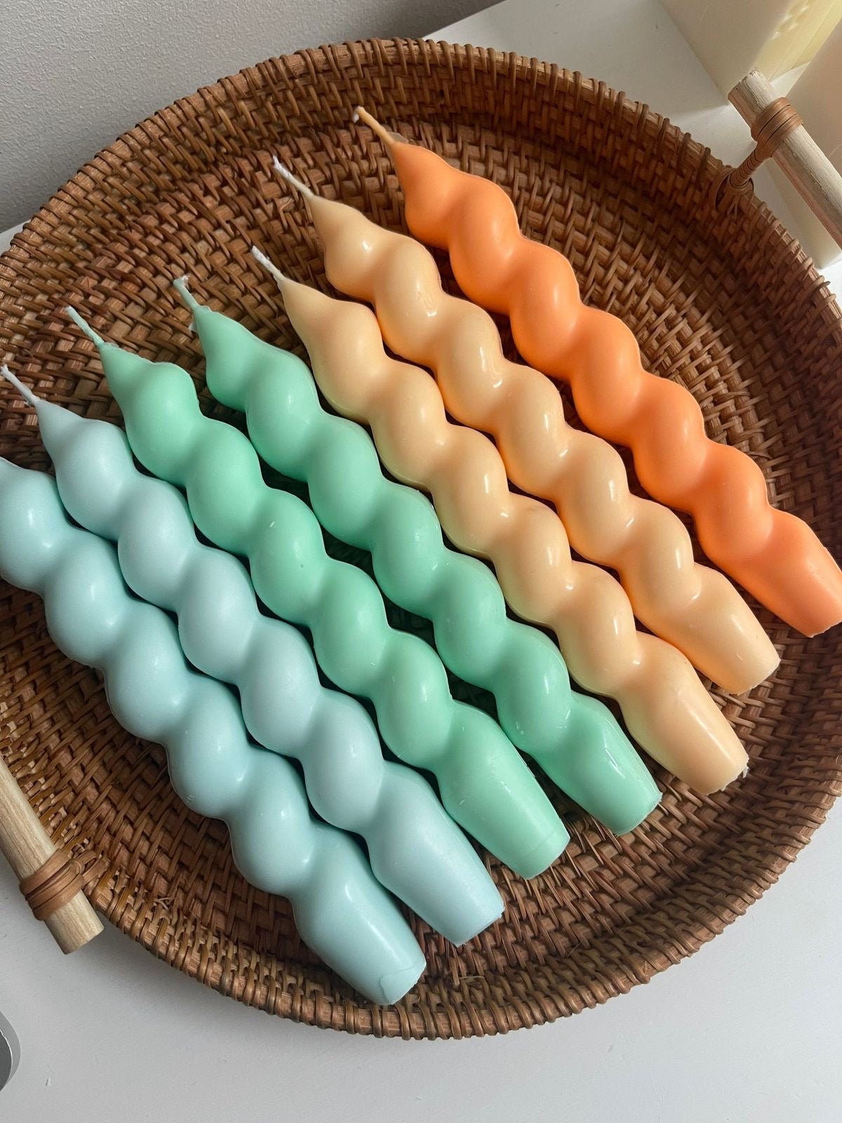 Spiral Pillar Candles