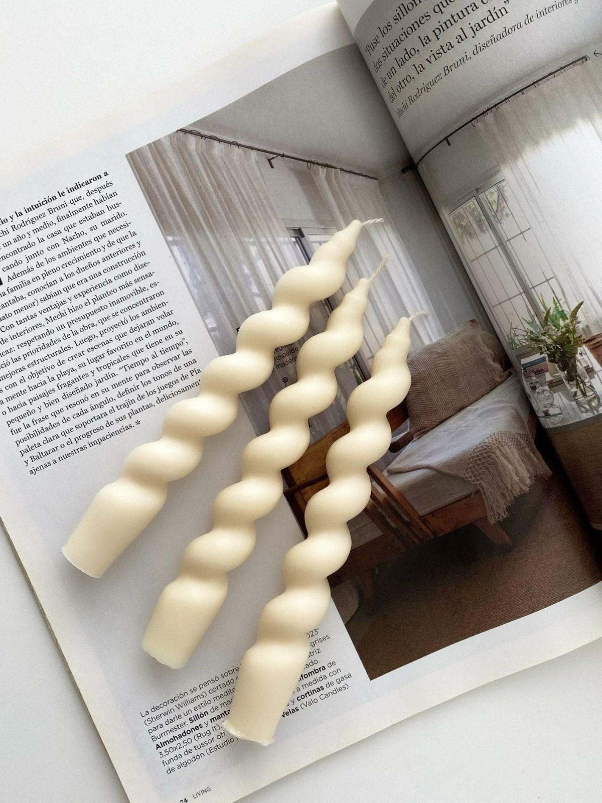 Spiral Pillar Candles