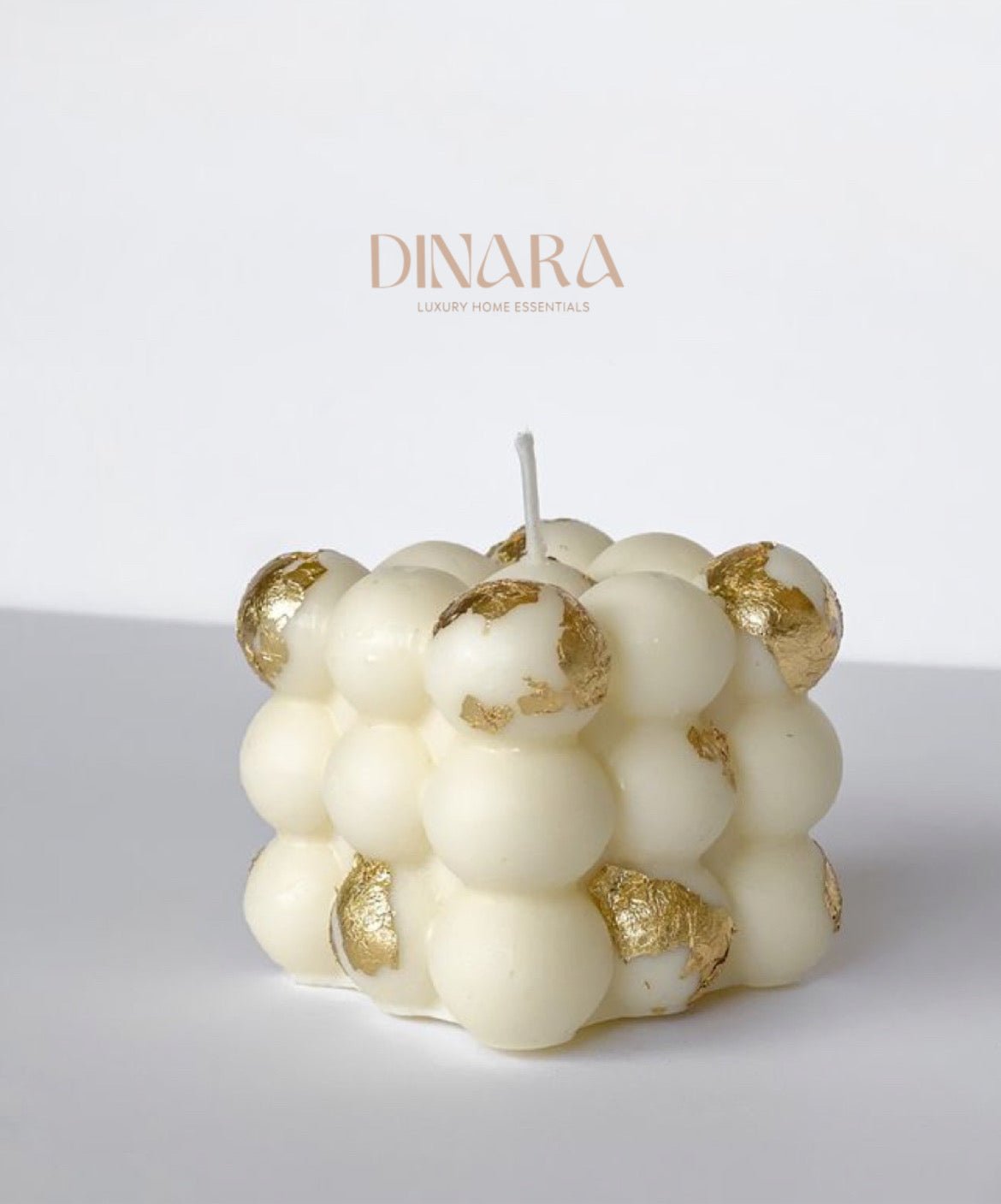 Gold Foiled bubble candle (big)