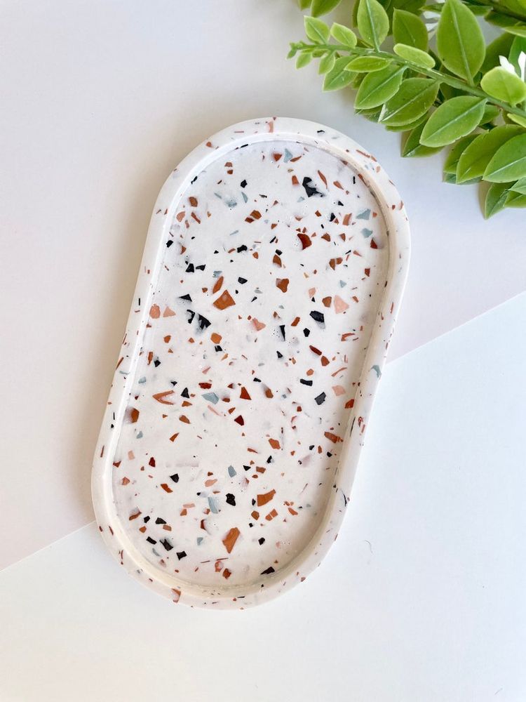 Oval Trinket Tray (Terazzo)