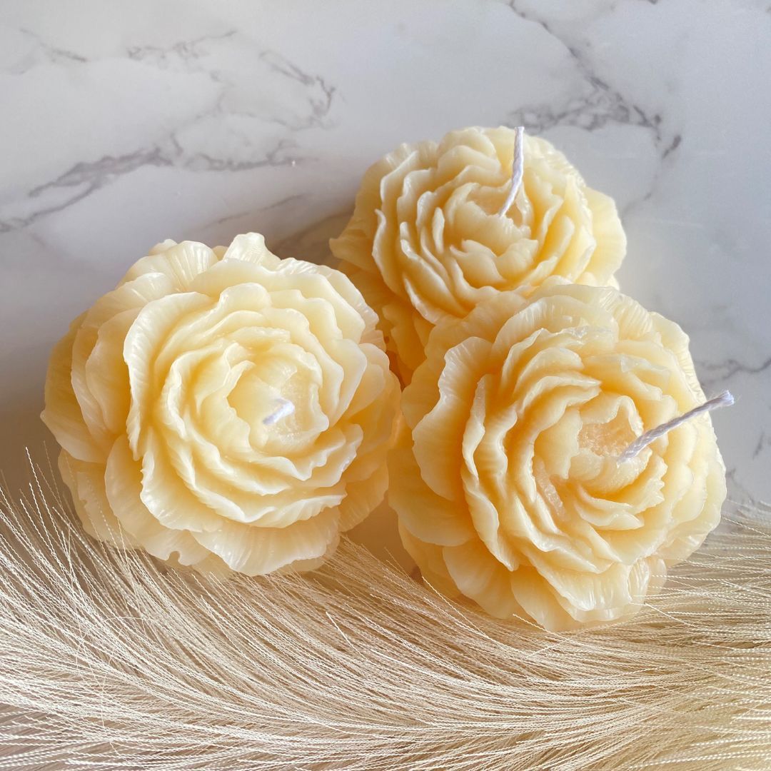 Peony Flower Candles