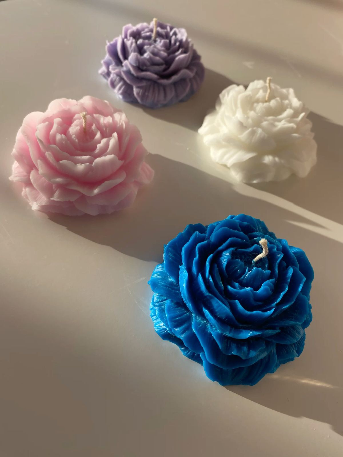 Peony Flower Candles