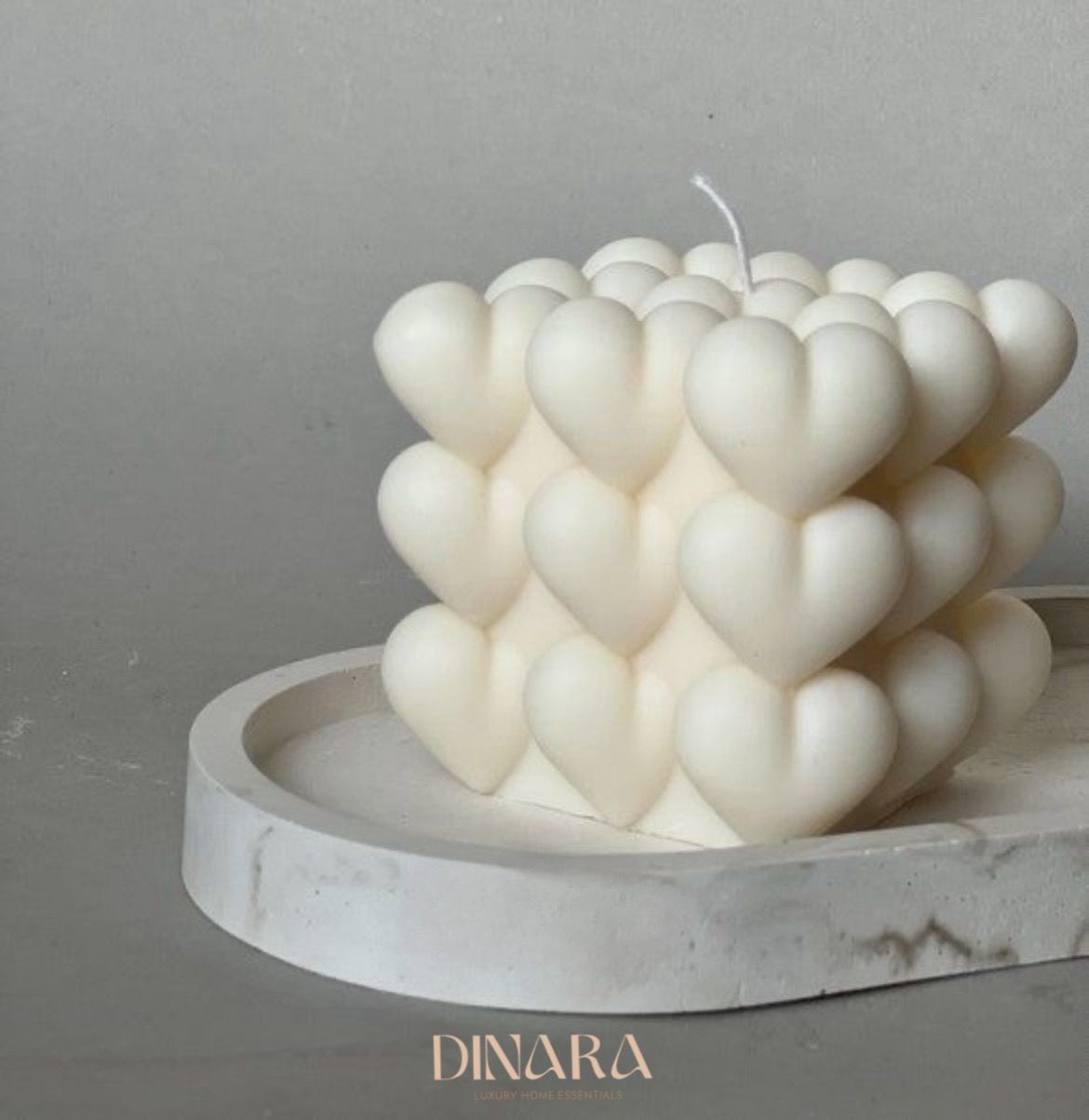 Heart Bubble Candle