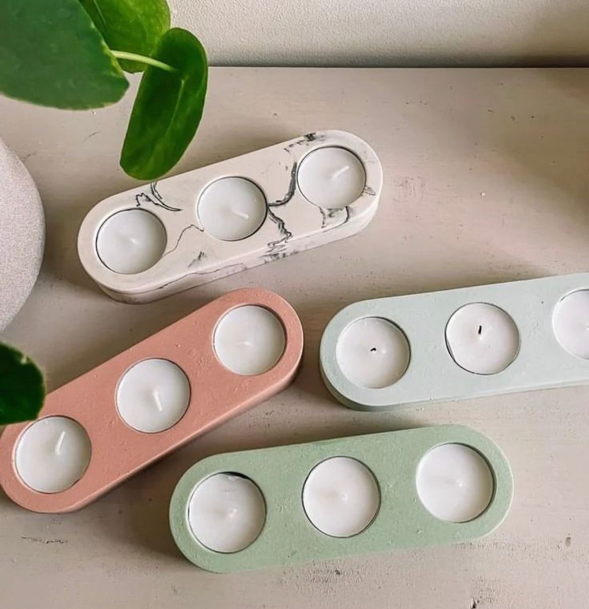3 - Hole Tea Light Candle Holder