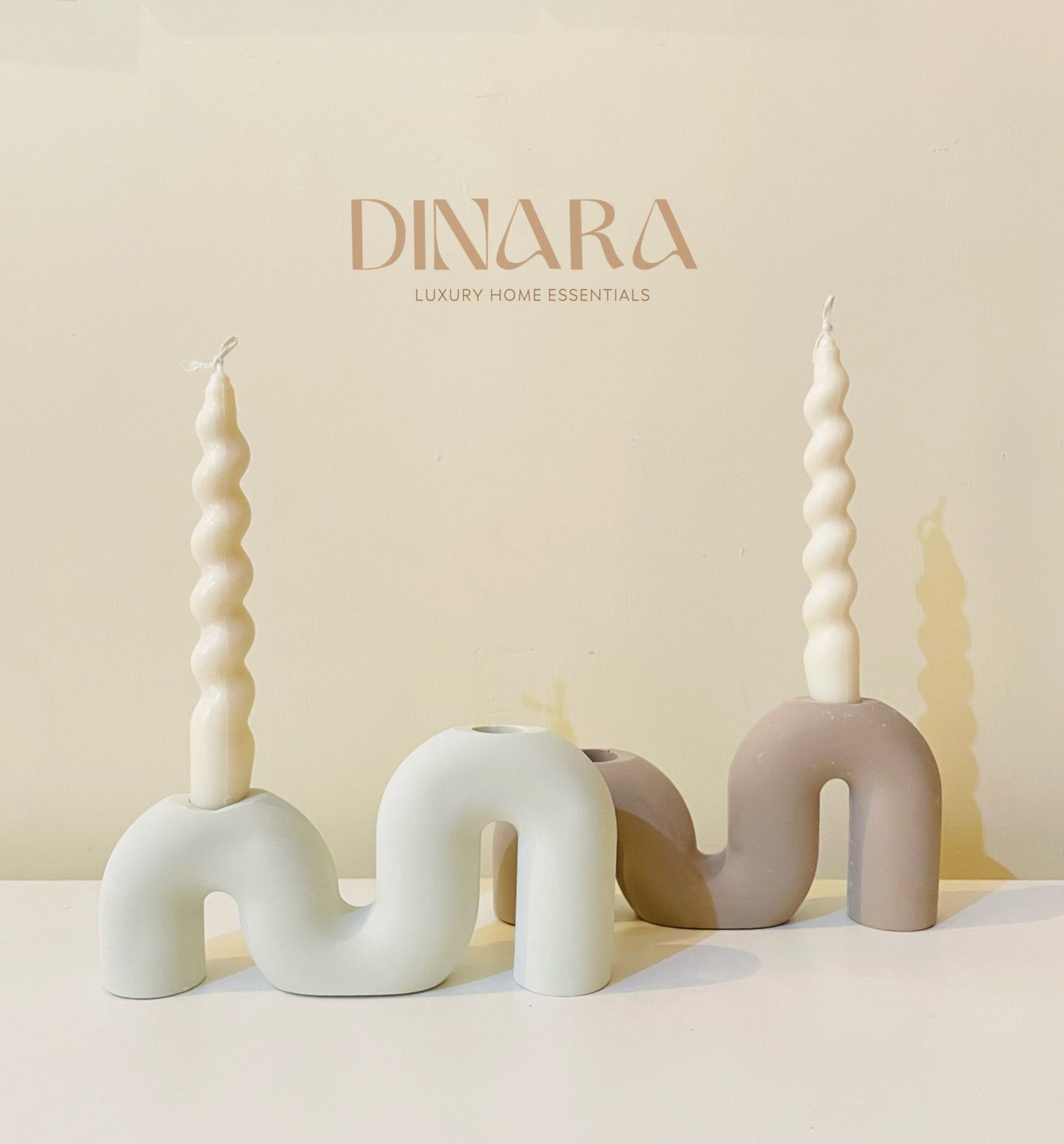 M - shape candle holder