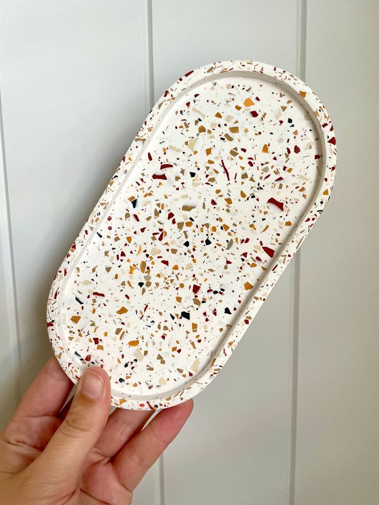 Oval Trinket Tray (Terazzo)