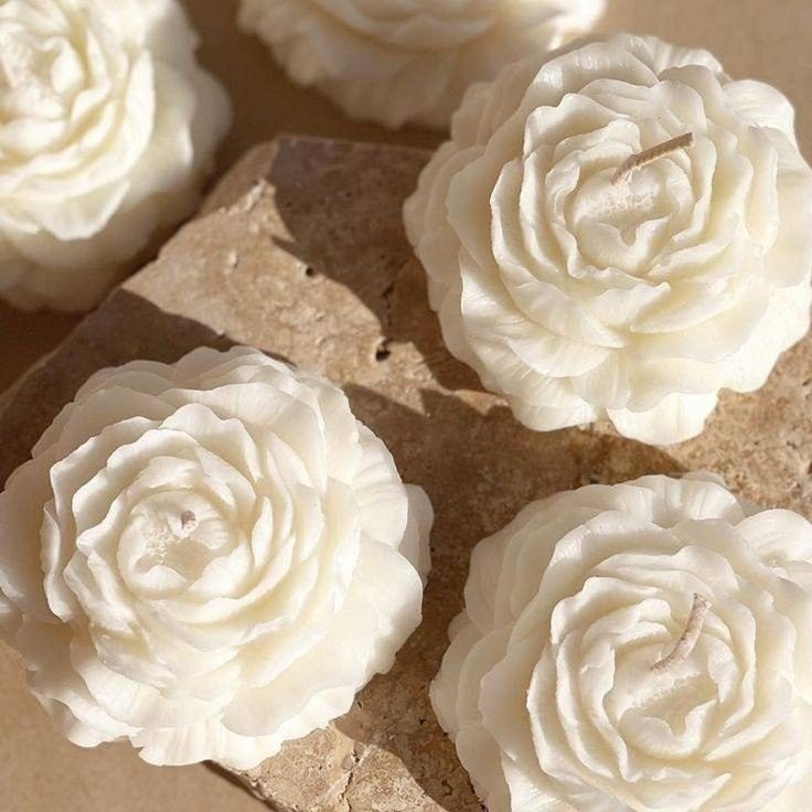 Peony Flower Candles