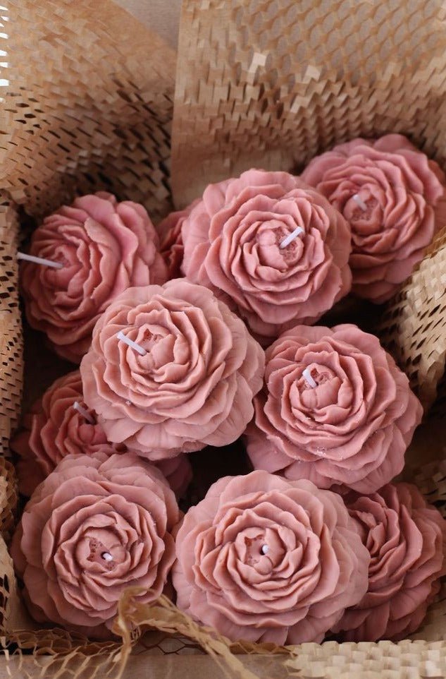 Peony Flower Candles