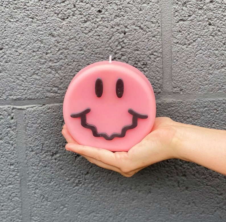 Smiley Face candle