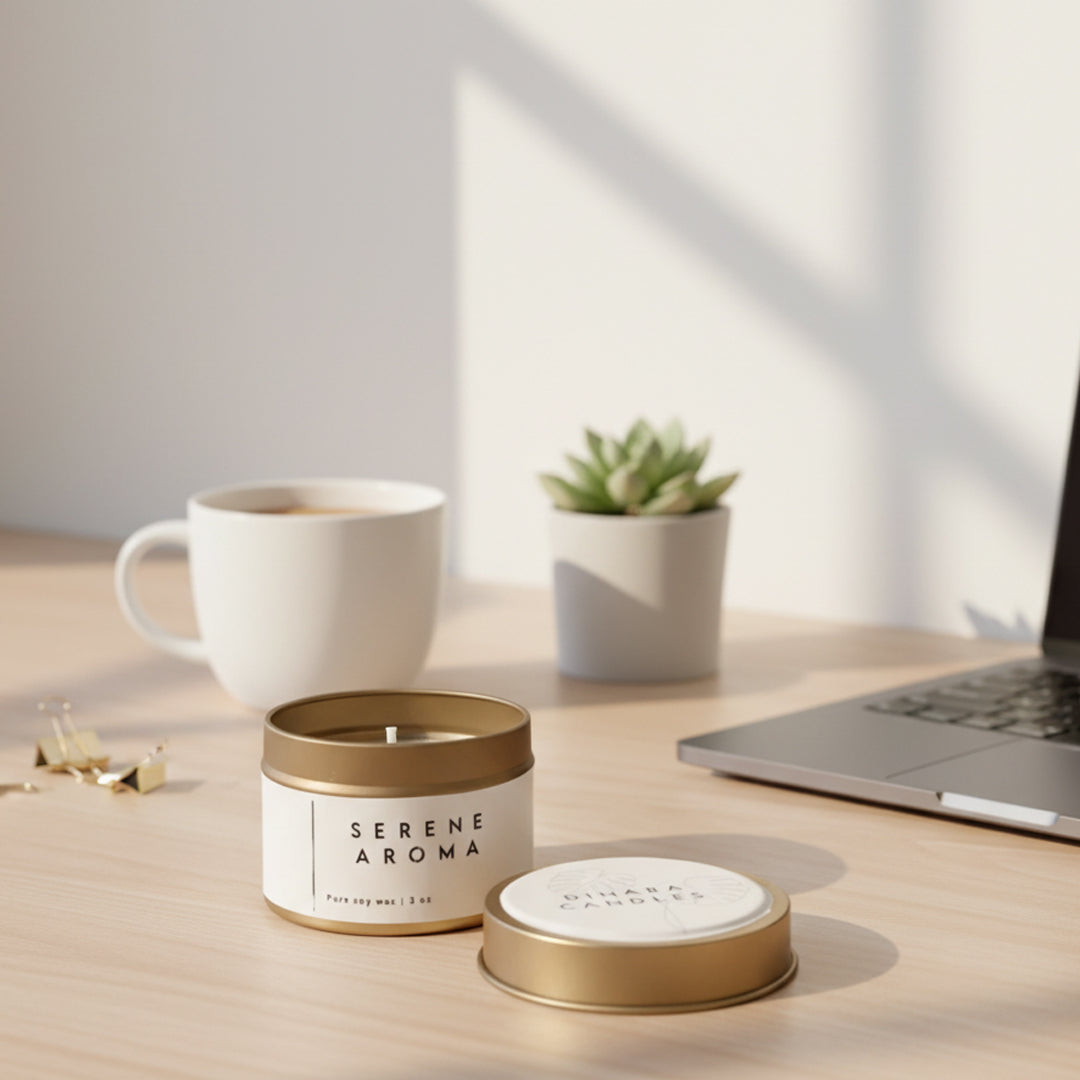 Serene Tin candles