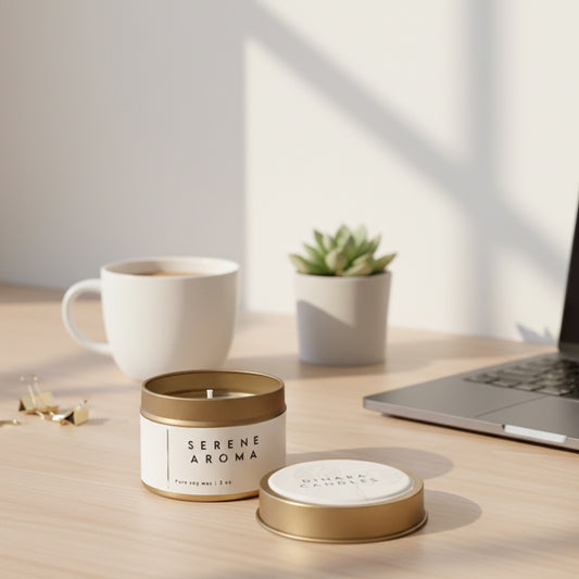 Serene Tin candles