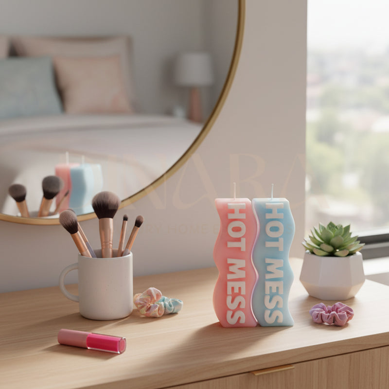 Hot Mess Pillar Candle