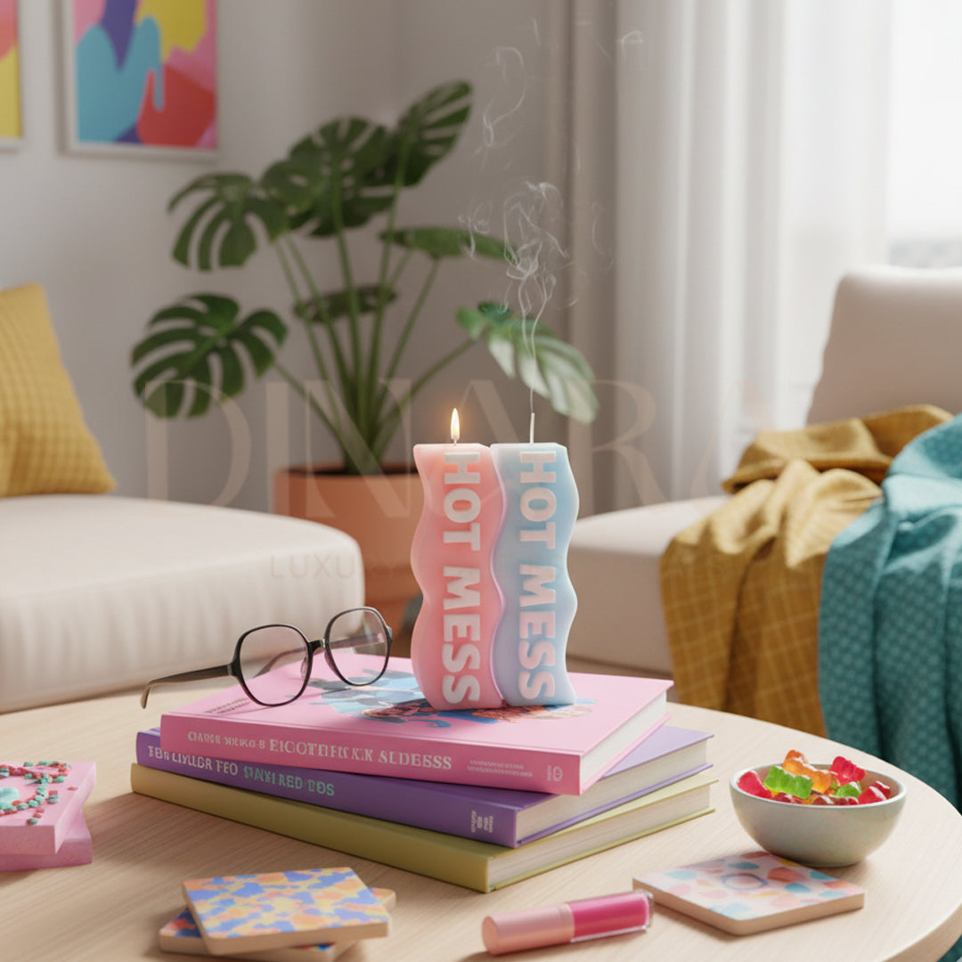 Hot Mess Pillar Candle