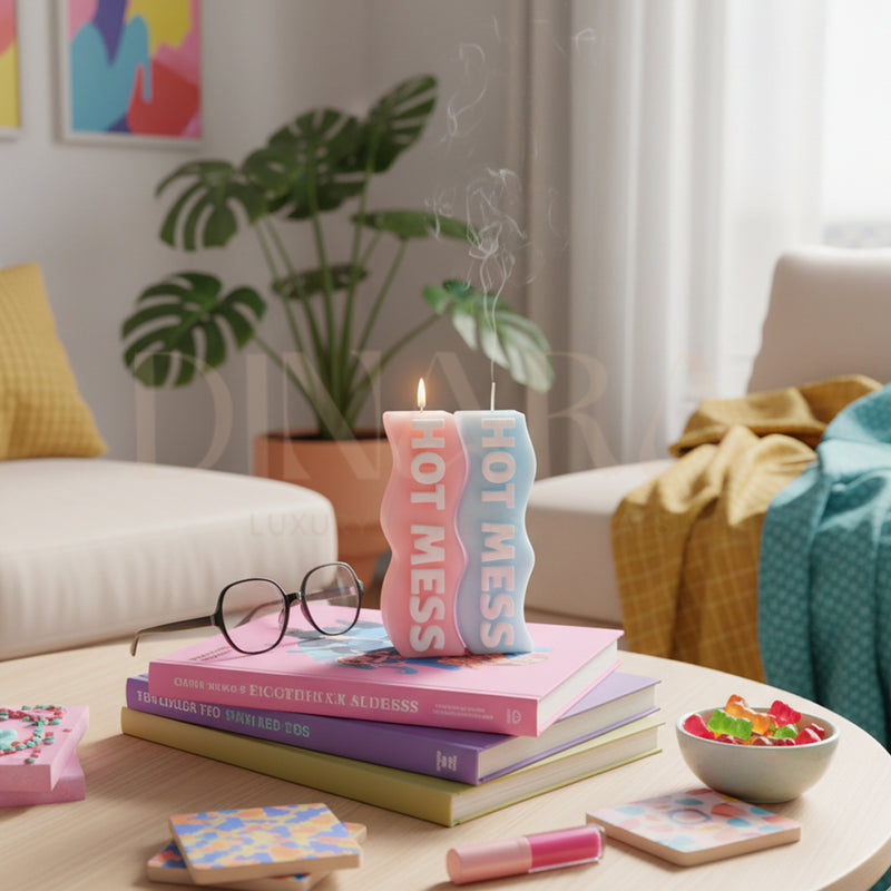 Hot Mess Pillar Candle