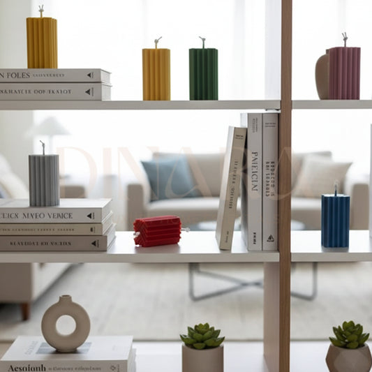 Stripped Pillar Candles