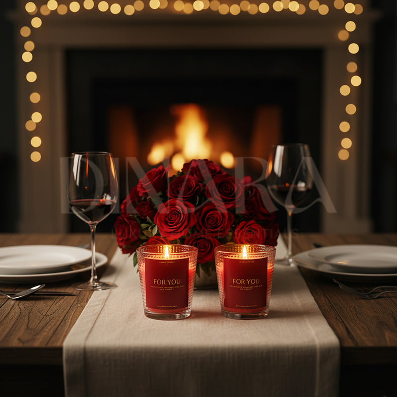 Him & Her candle
