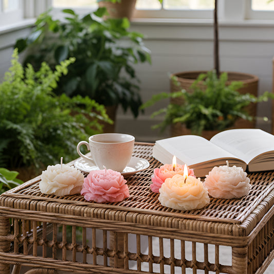 flower scented candle
