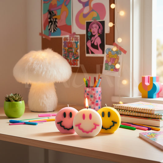 Smiley Face candle