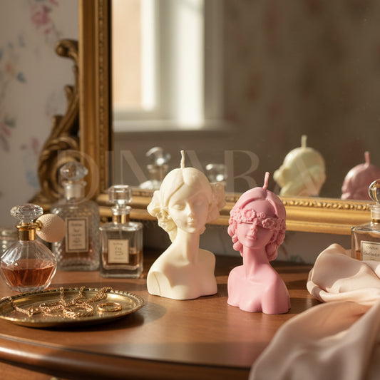 Girl candles (set of 2)