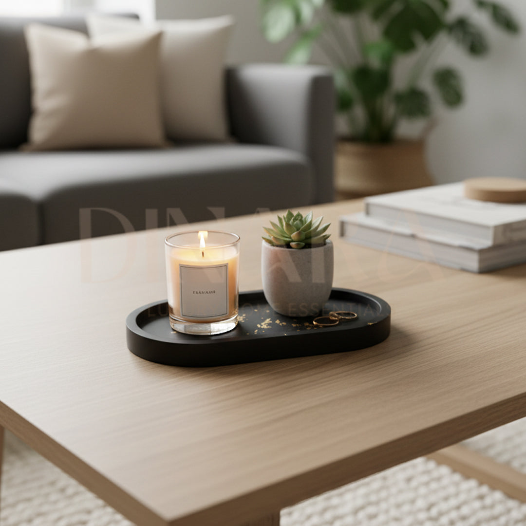 oval tray (gold foiled)