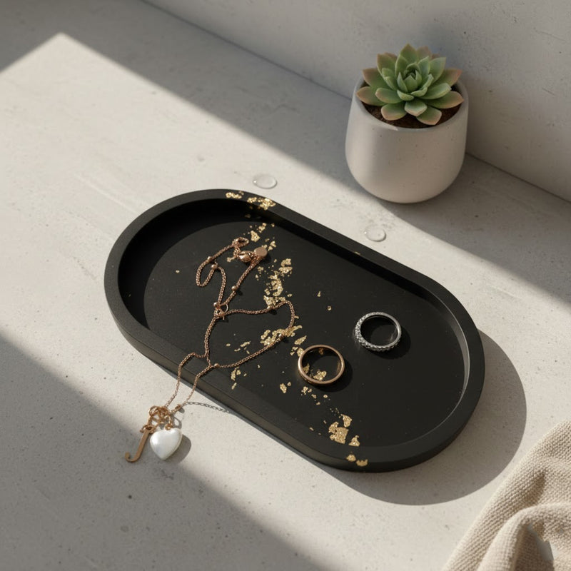 oval tray (gold foiled)