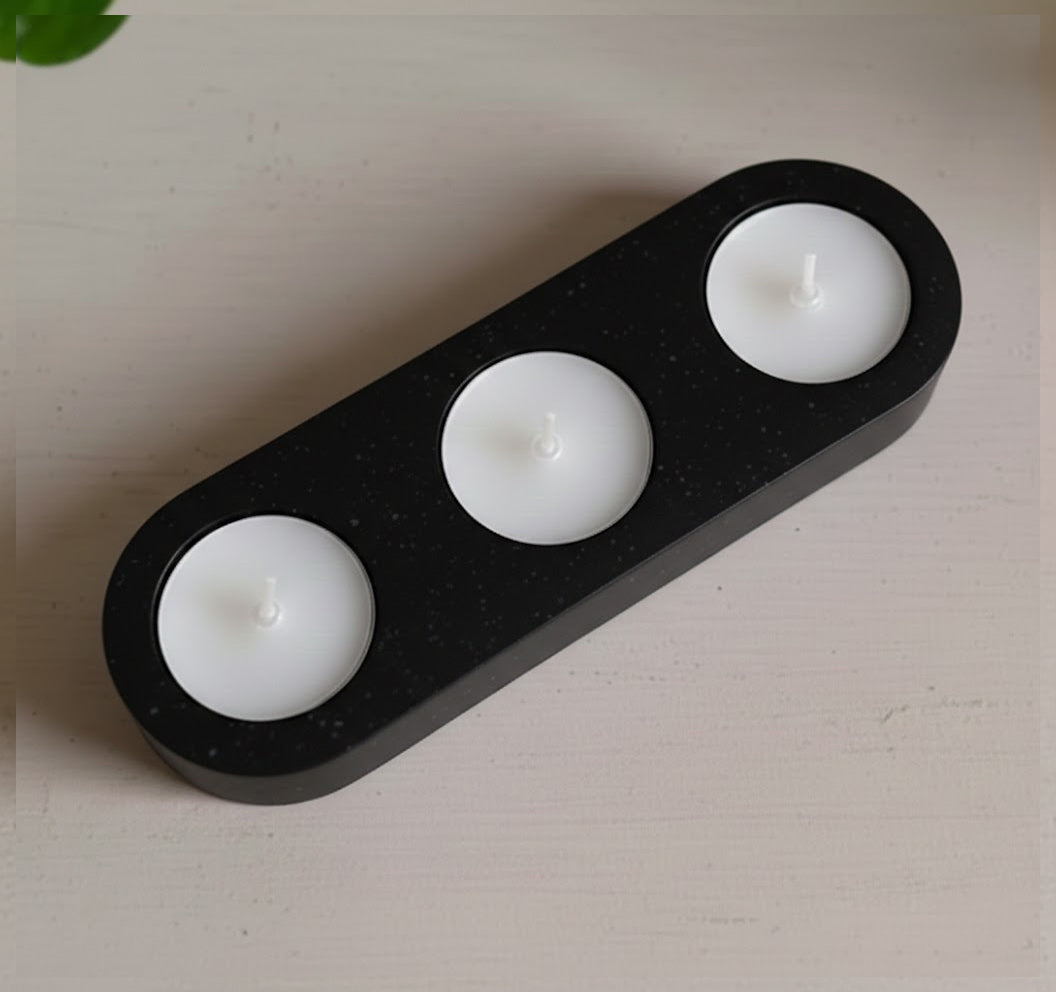 3-Hole Tea Light Candle Holder