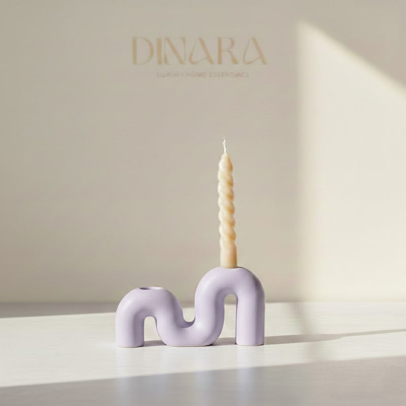 M-shape candle holder