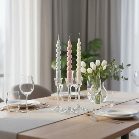 Spiral Pillar Candle (single)