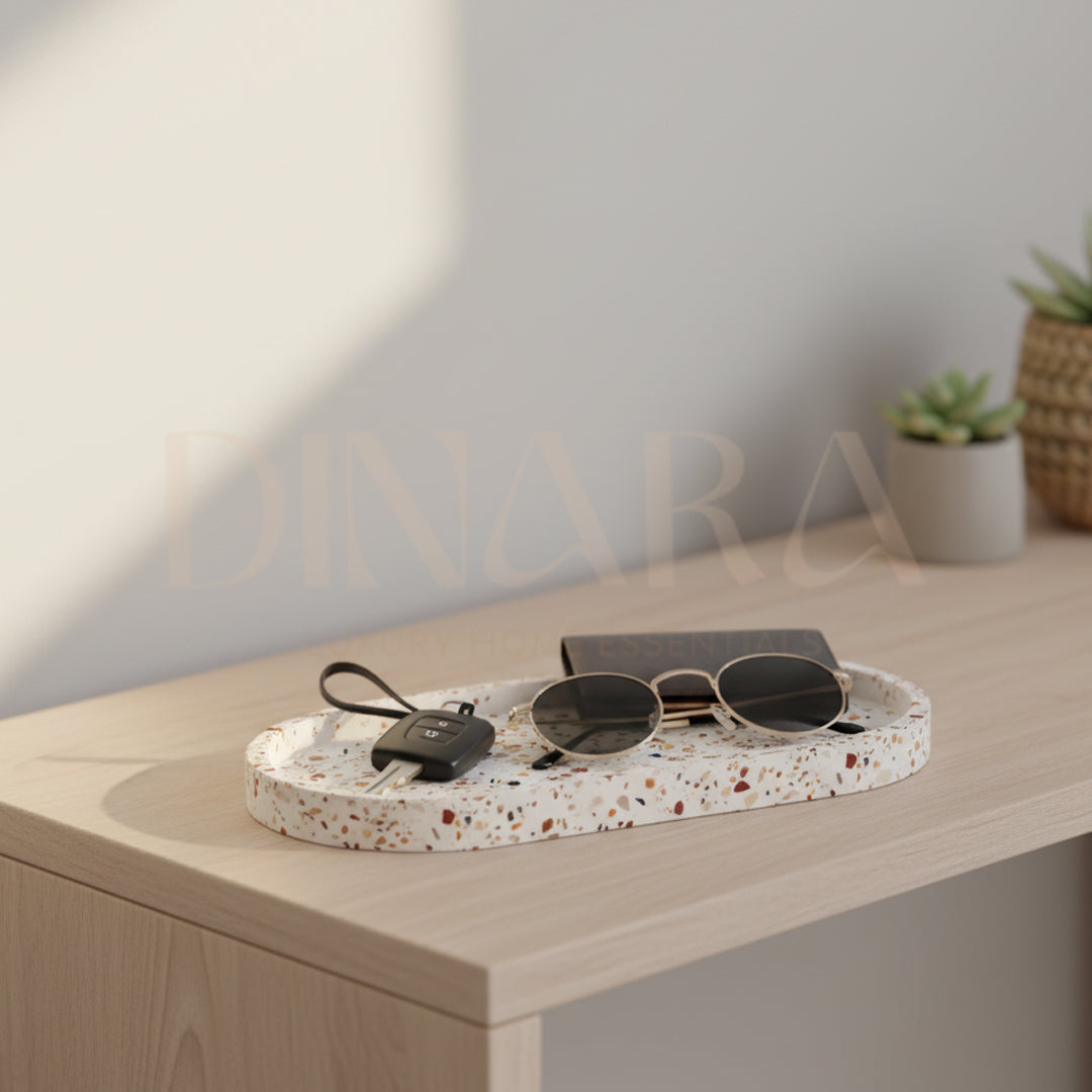 Oval Trinket Tray (Terazzo)