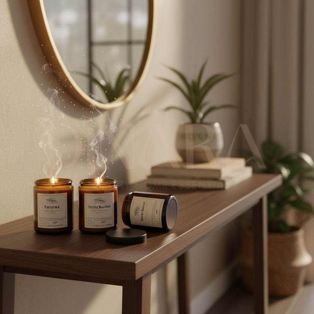 Amber jar Candles (210 ml)