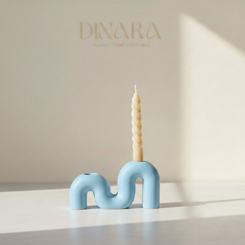 M-shape candle holder