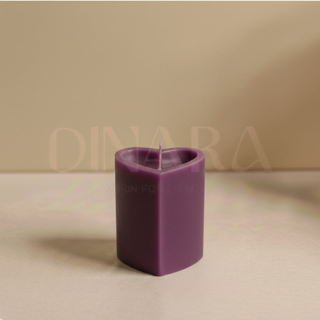 Heart Pillar Candle