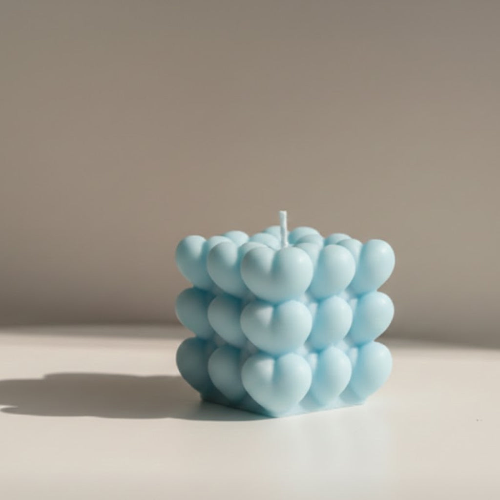 Heart Bubble Candle