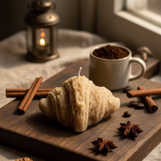 Croissant candles