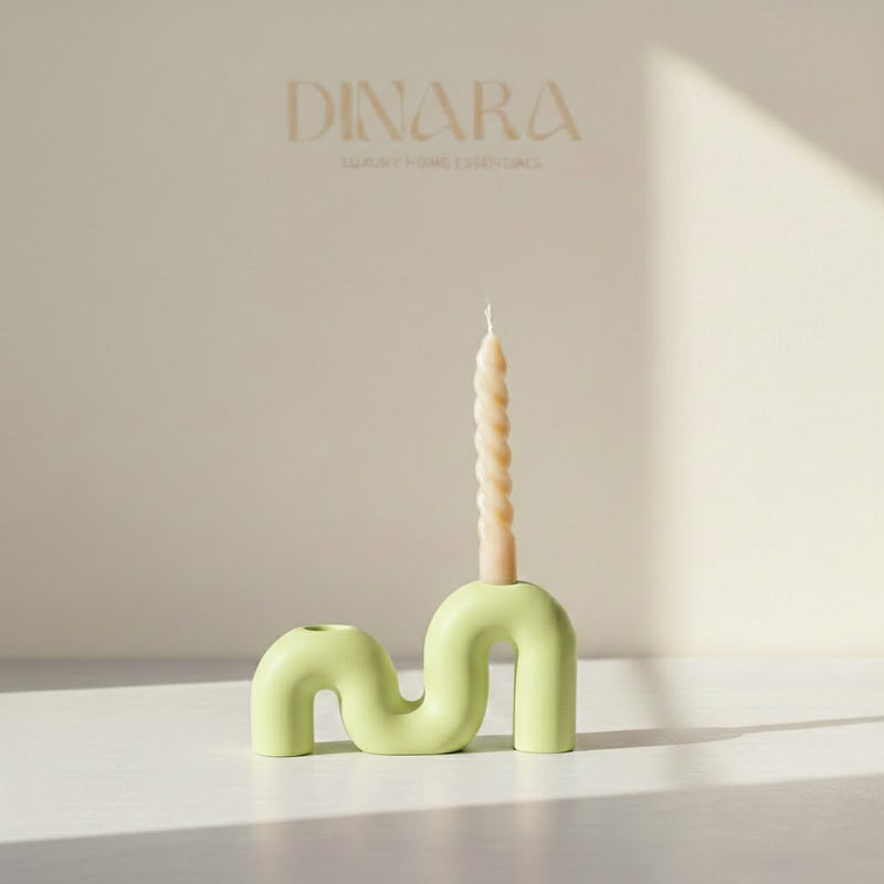 M-shape candle holder