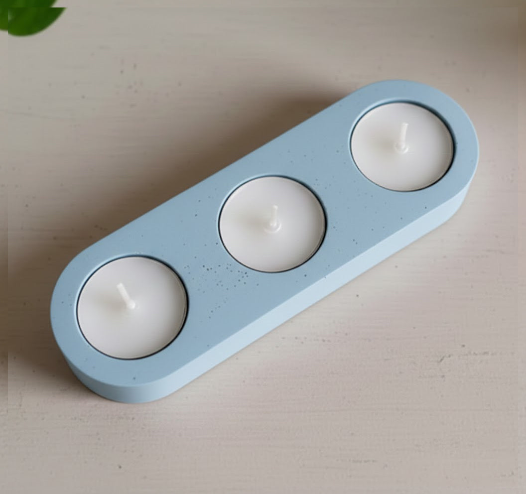 3-Hole Tea Light Candle Holder