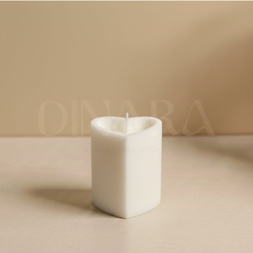 Heart Pillar Candle
