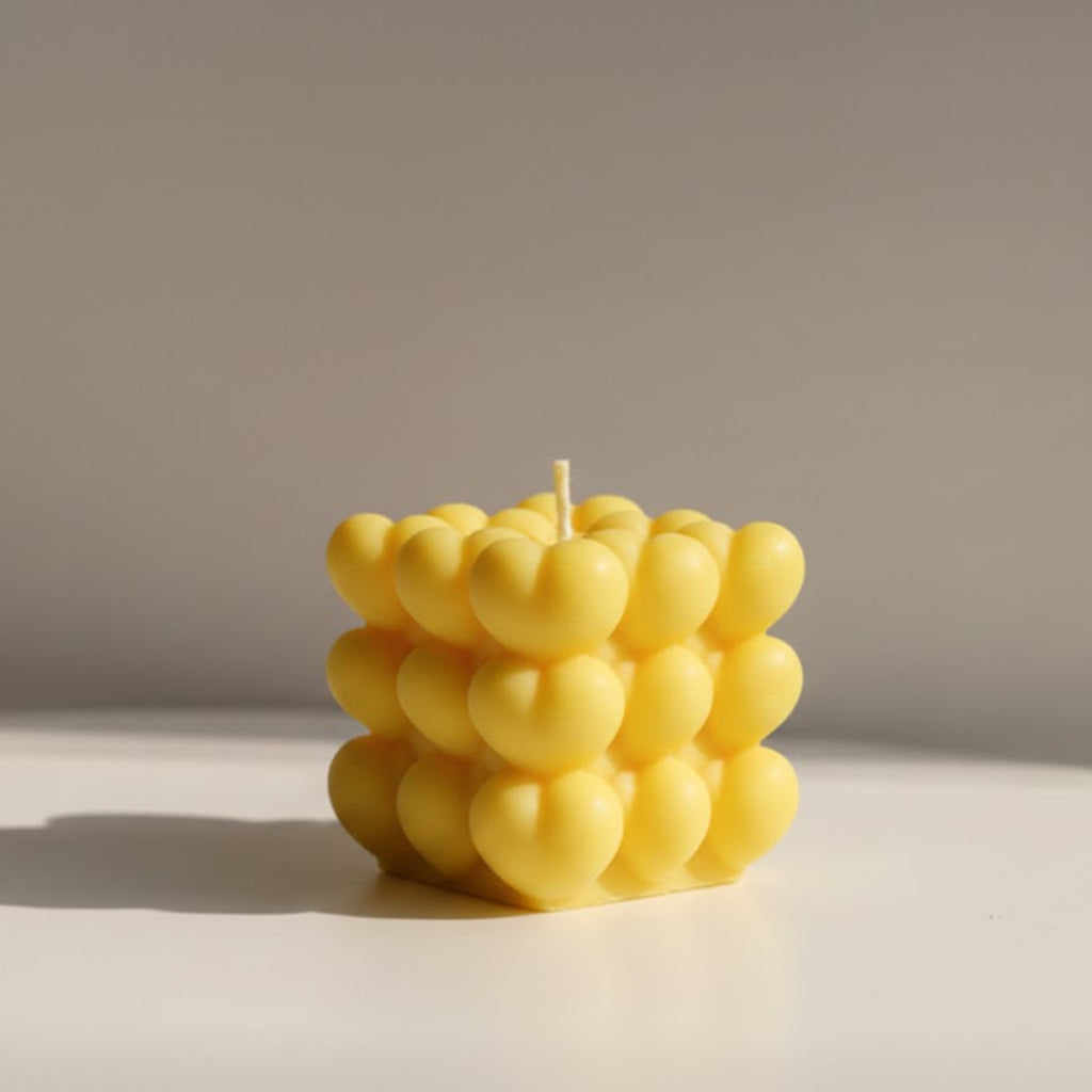 Heart Bubble Candle