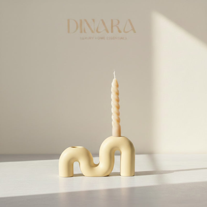 M-shape candle holder