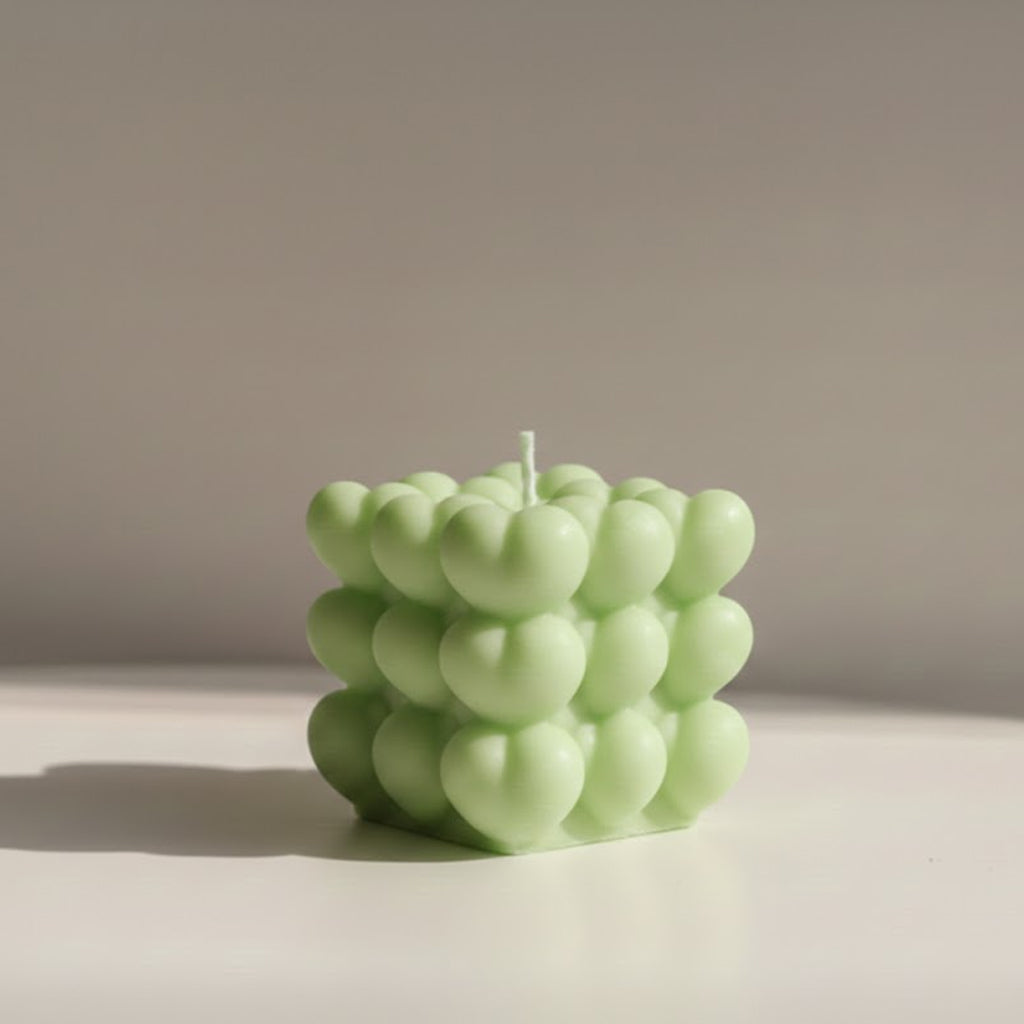 Heart Bubble Candle