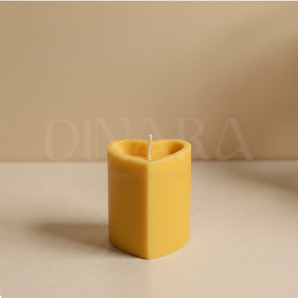 Heart Pillar Candle