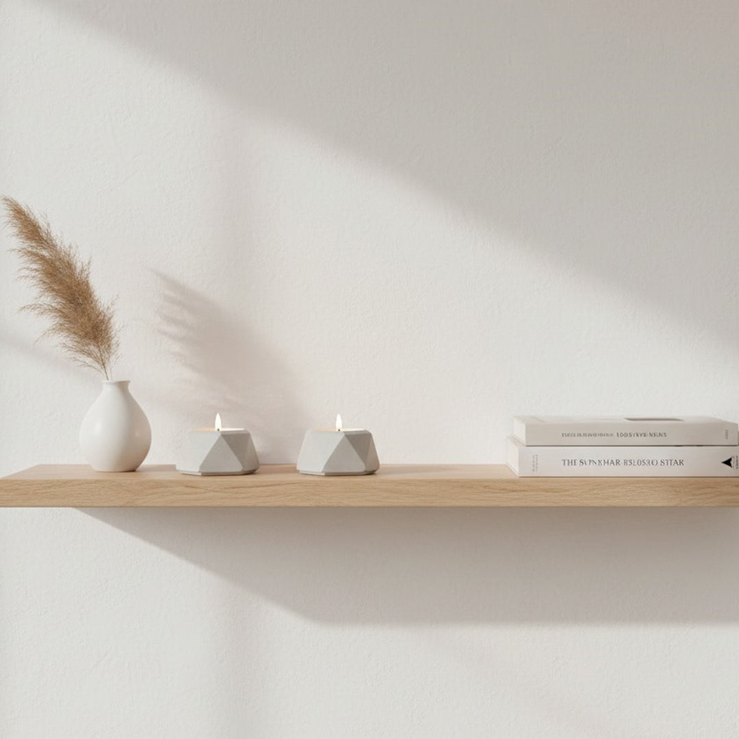 Hexagonal Concrete Candle